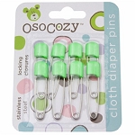 OsoCozy Stainless Steel Plastic Head Diaper Pins