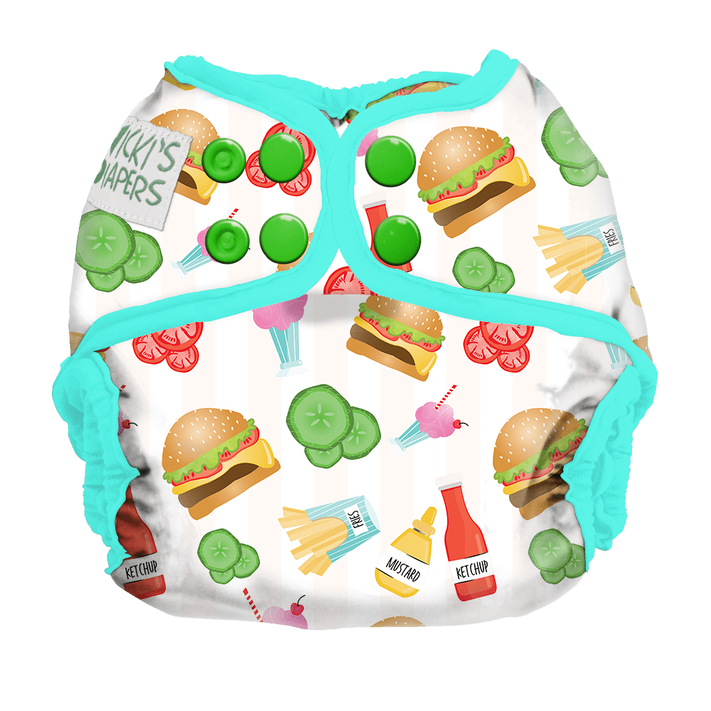 Imagine Baby Snap Diaper Cover Dine n' Dash / Newborn