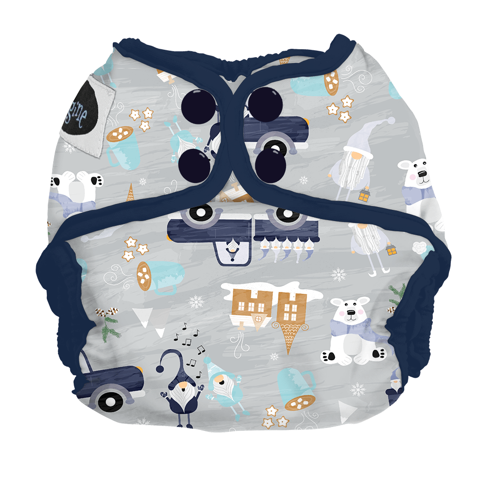 Imagine Baby Snap Diaper Cover Gnome is Where the Heart is / Newborn