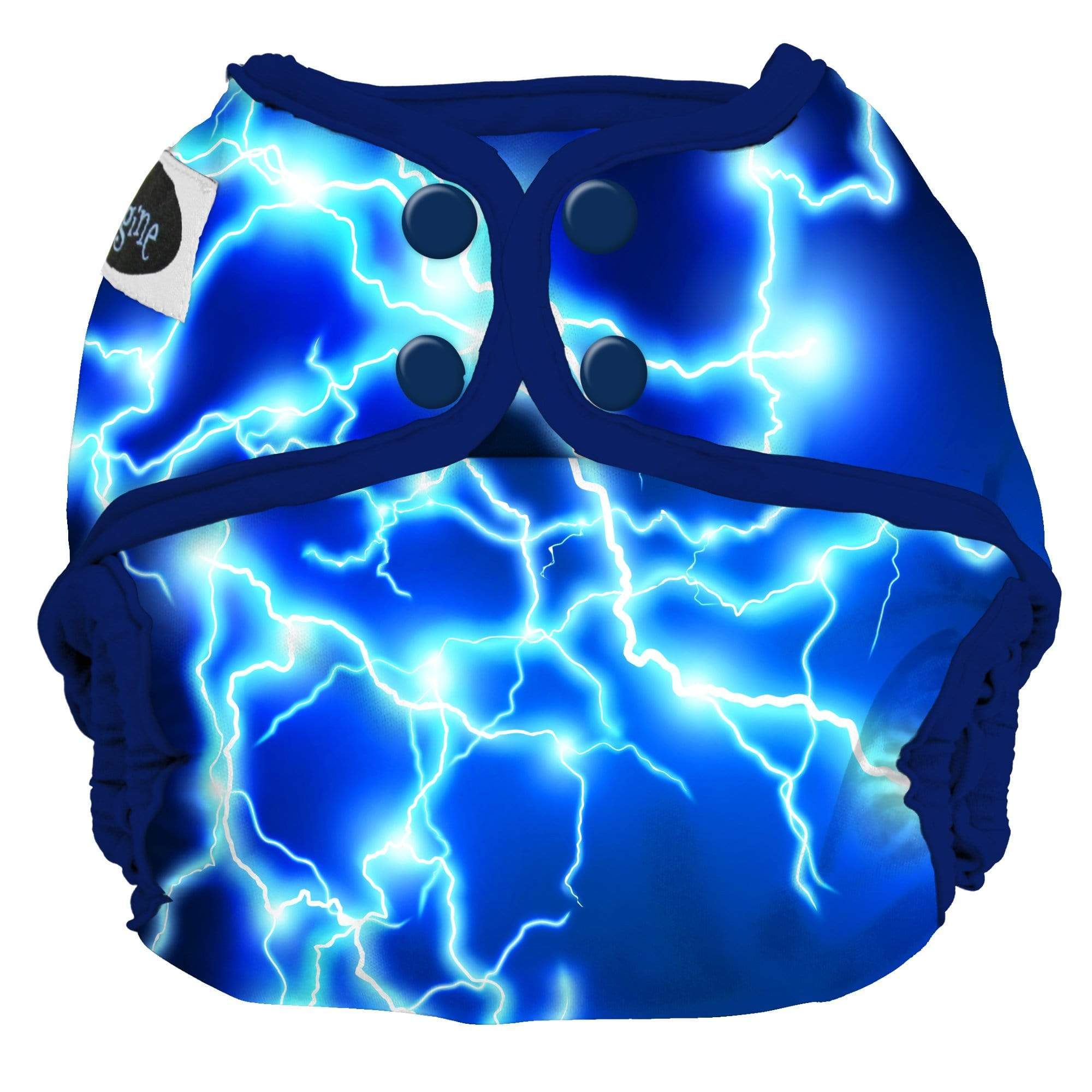 Imagine Baby Snap Diaper Cover Lightning Strikes / Newborn