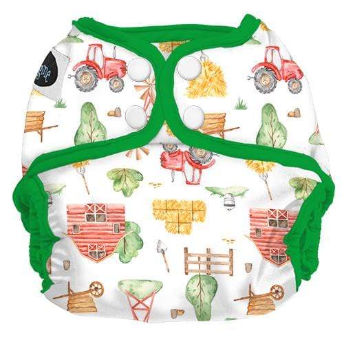 Imagine Baby Snap Diaper Cover Little Farmer / Newborn