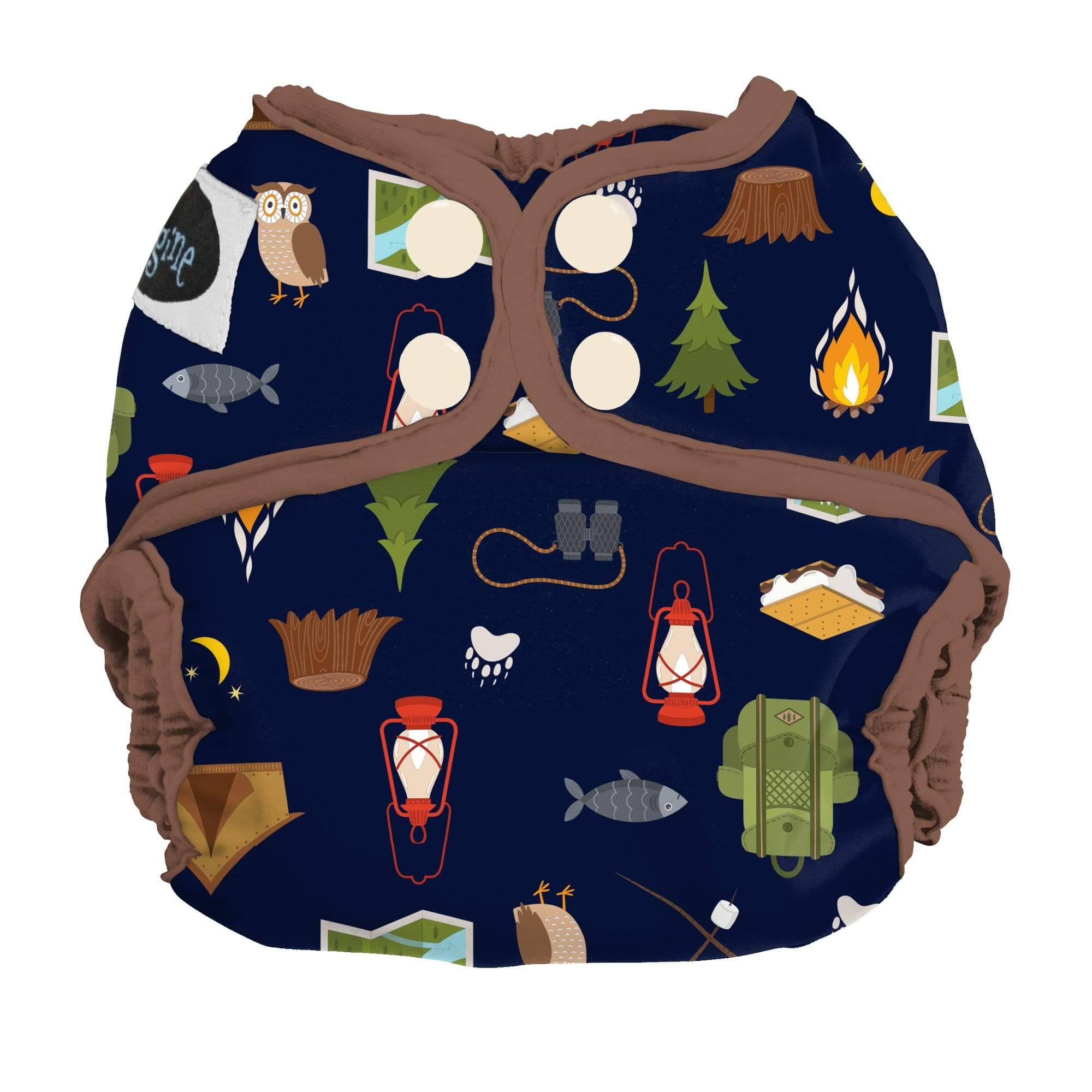 Imagine Baby Snap Diaper Cover Newborn / Camp Evenings