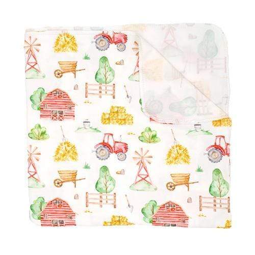Imagine Baby Stretchy Swaddle Blanket Little Farmer