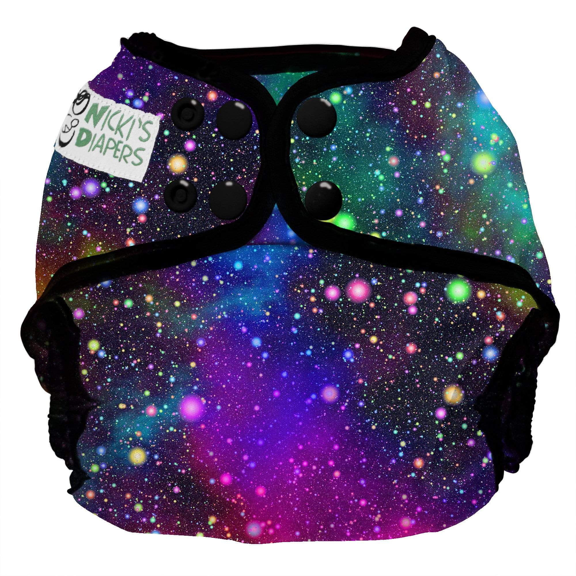 Nicki's Diapers Snap Cloth Diaper Cover One Size / Prism Nebulae