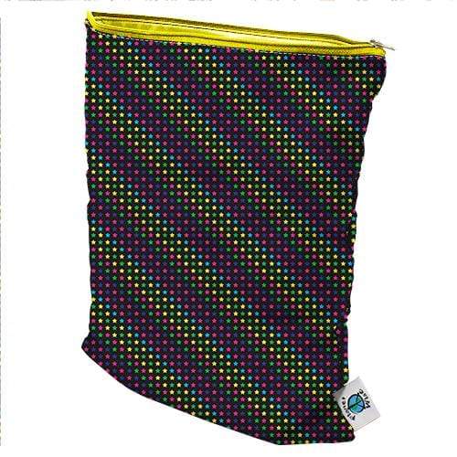 CLEARANCE: Planet Wise Medium Wet Bag Sprinkled Stars / Cotton