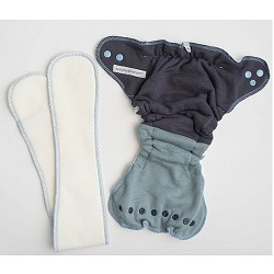 Sustainablebabyish Bamboo Fleece Fitted Diapers - Tonal
